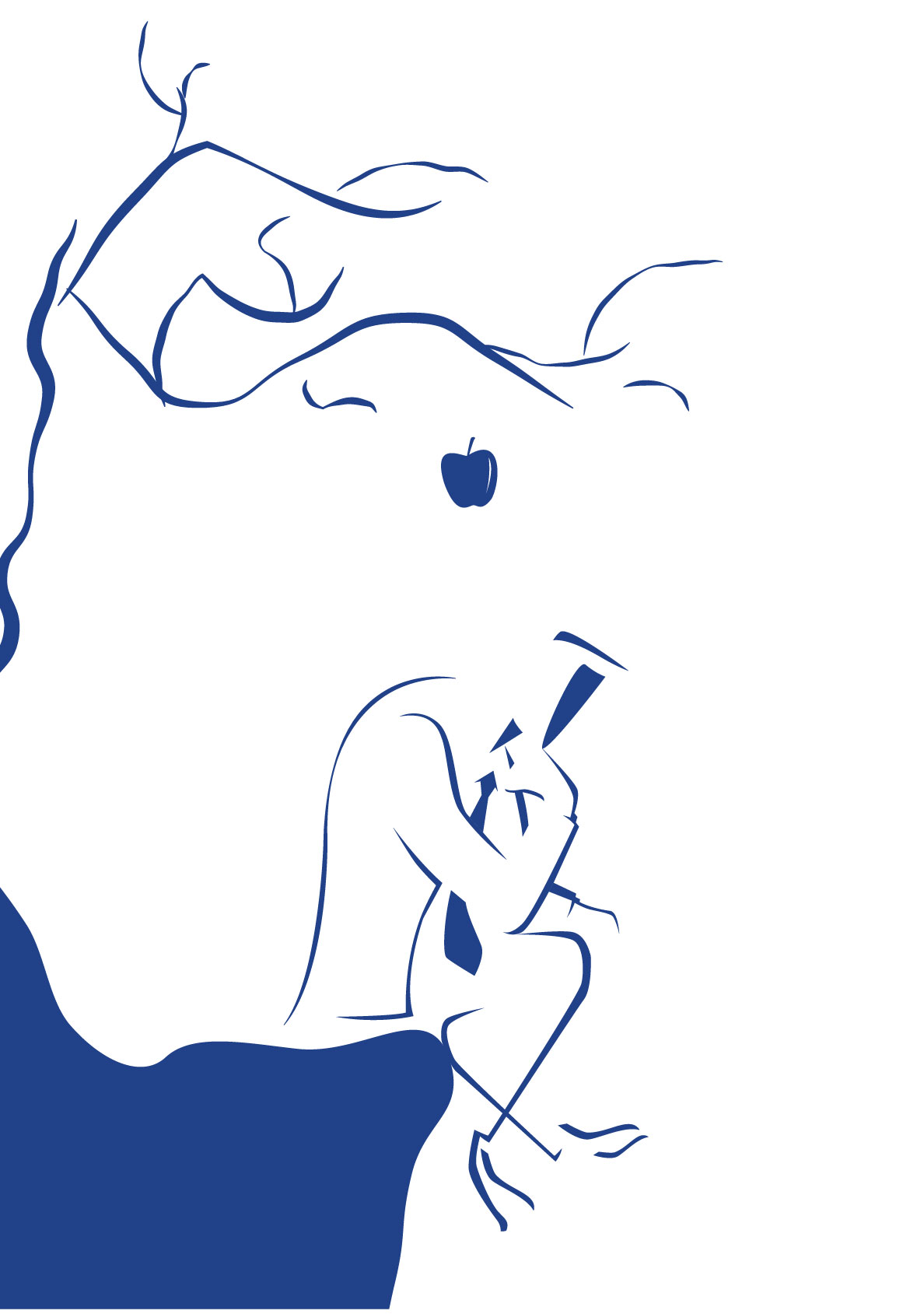 Iteration of thinker illustration